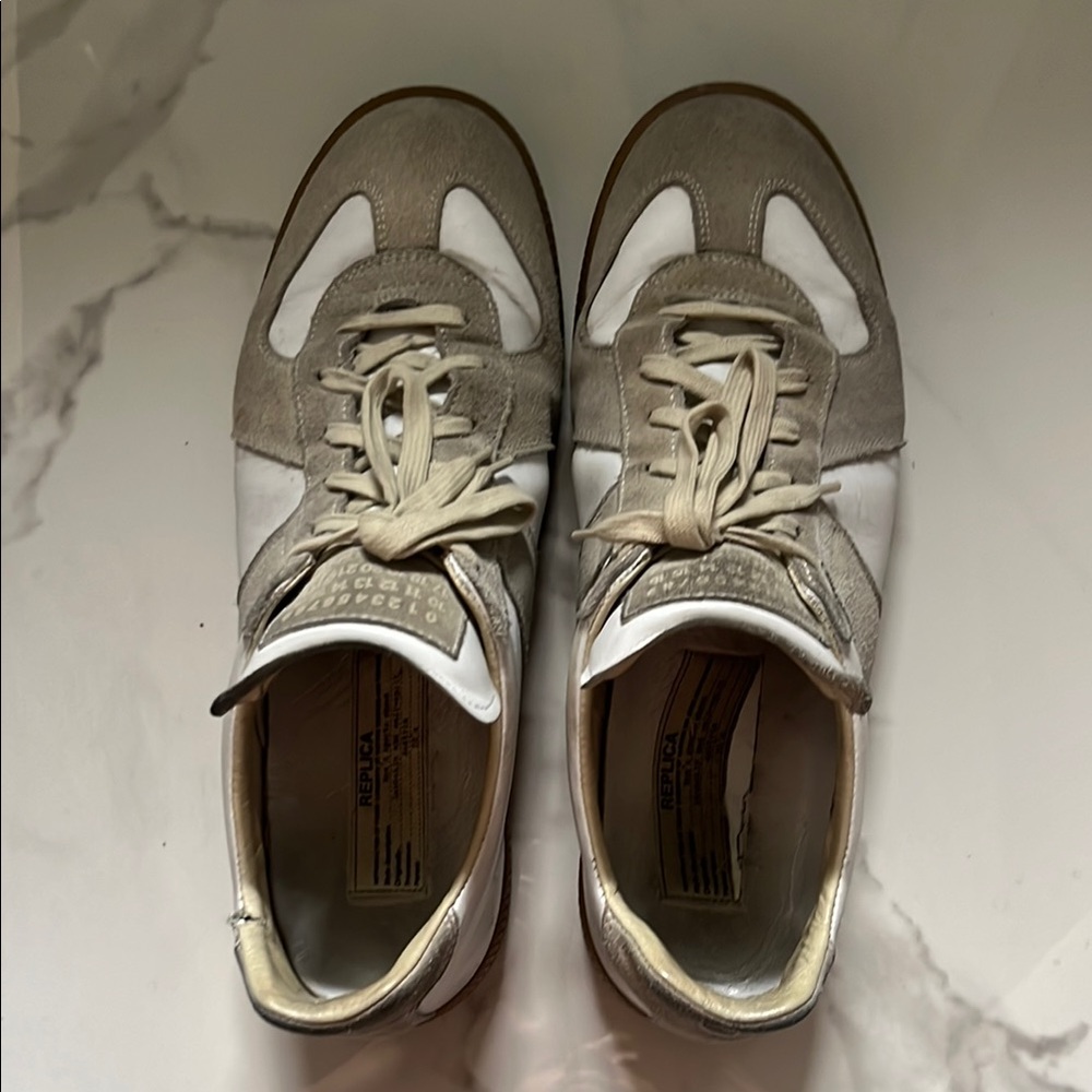 Maison Martin Margiela Gray and White Sneakers